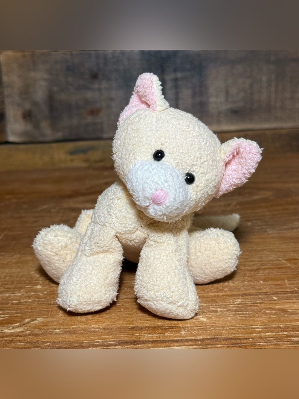 Russ Berrie Plush Tabbies Luv Pets Cream Kitten Cat 5" Mini Plush Soft